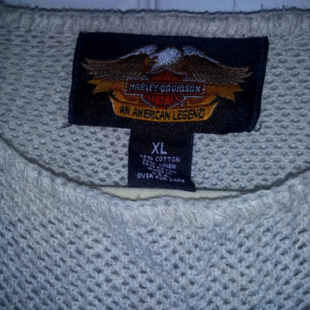 Harley Davidson Sweater. Gray. Size XL